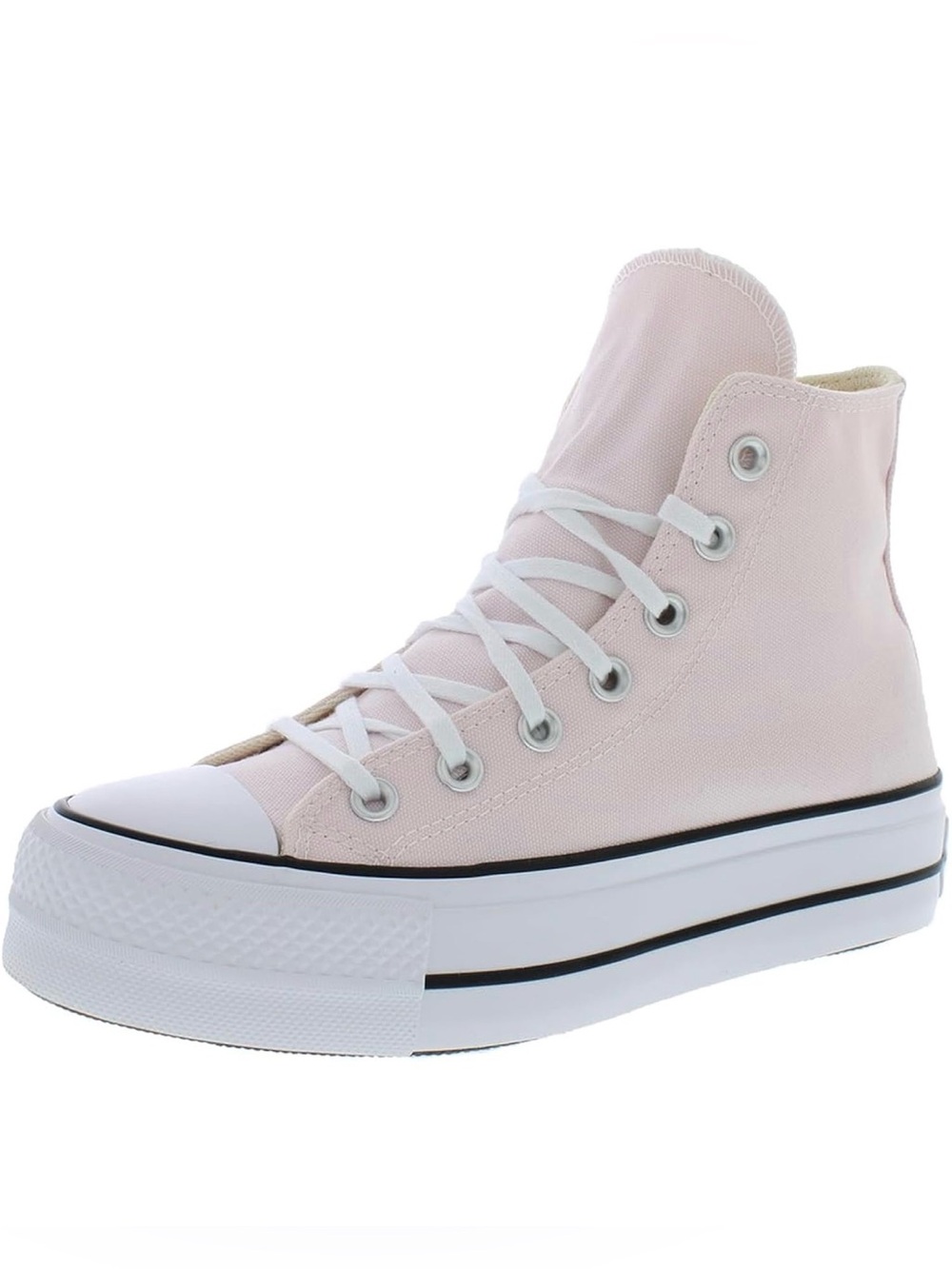 Converse High Top Canvas Platform Sneaker - Light Pink